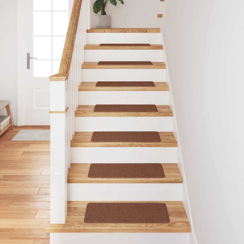 Anti-slip Stair Mats 15 pcs Yellow 60 x 25 cm PP