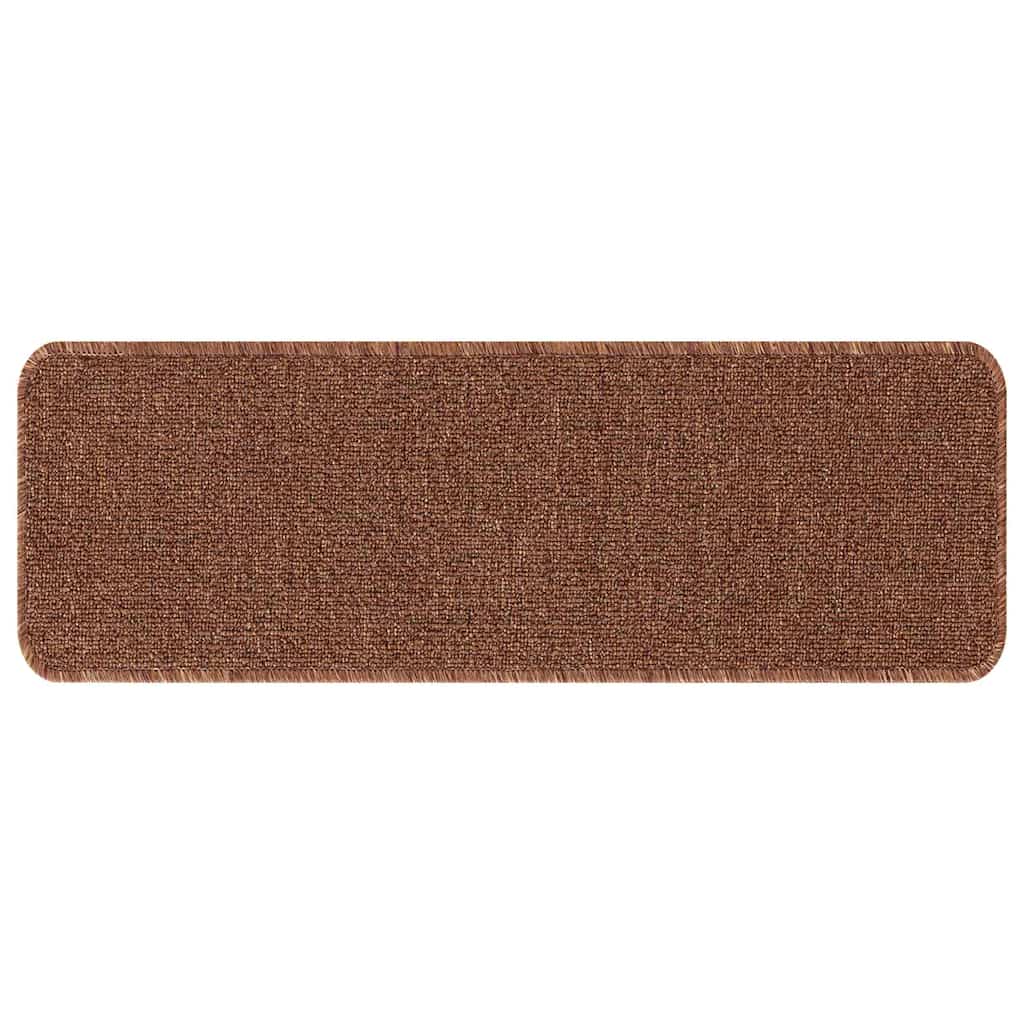 Anti-slip Stair Mats 15 pcs Yellow 60 x 25 cm PP