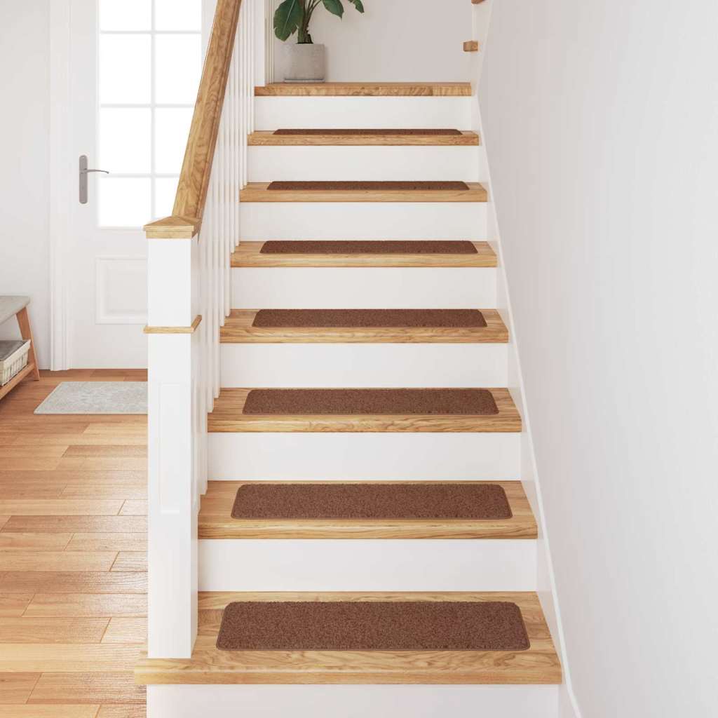 Anti-slip Stair Mats 15 pcs Yellow 75 x 20 cm PP