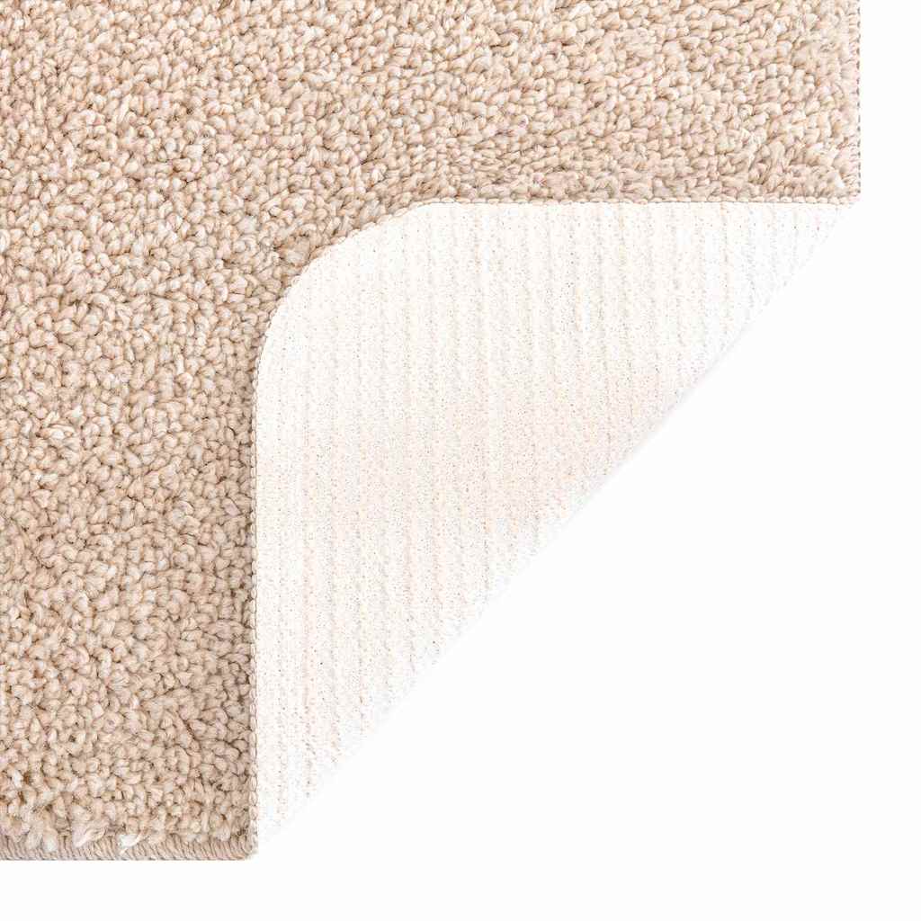 Anti-slip Bath Mat Set 3 pcs Cream 50 x 50 cm PP