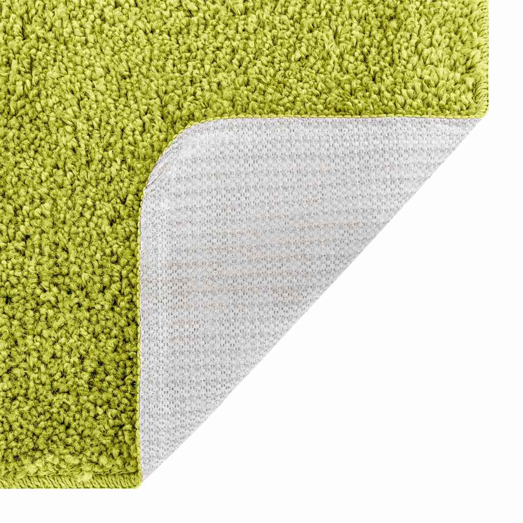 Anti-slip Bath Mat Set 3 pcs Green 50 x 50 cm PP