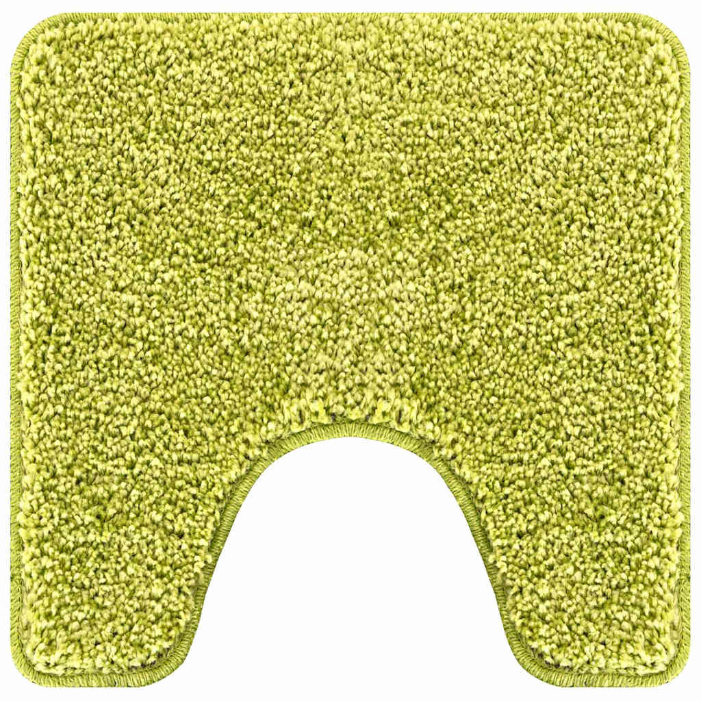 Anti-slip Bath Mat Set 3 pcs Green 50 x 50 cm PP