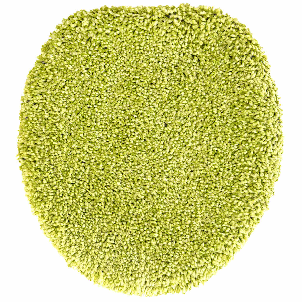 Anti-slip Bath Mat Set 3 pcs Green 50 x 50 cm PP