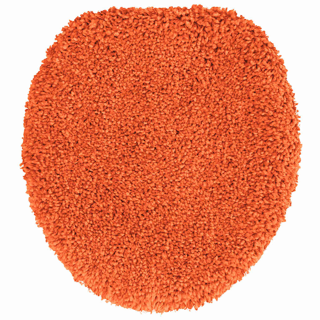 Anti-slip Bath Mat Set 3 pcs Orange 50 x 50 cm PP