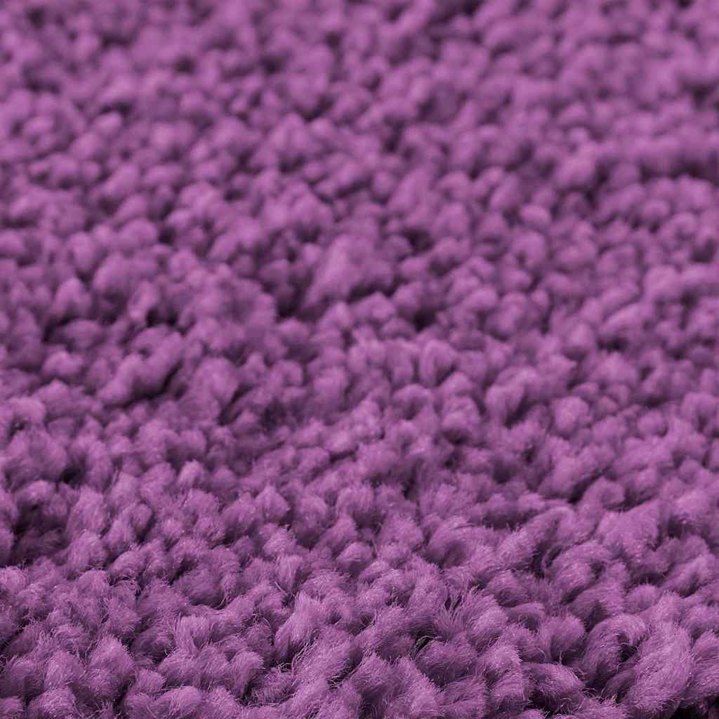 Anti-slip Bath Mat Set 3 pcs Purple 50 x 50 cm PP