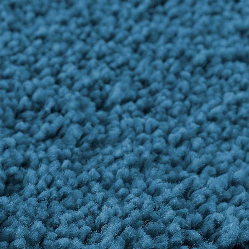 Anti-slip Bath Mat Set 3 pcs Blue 50 x 50 cm PP