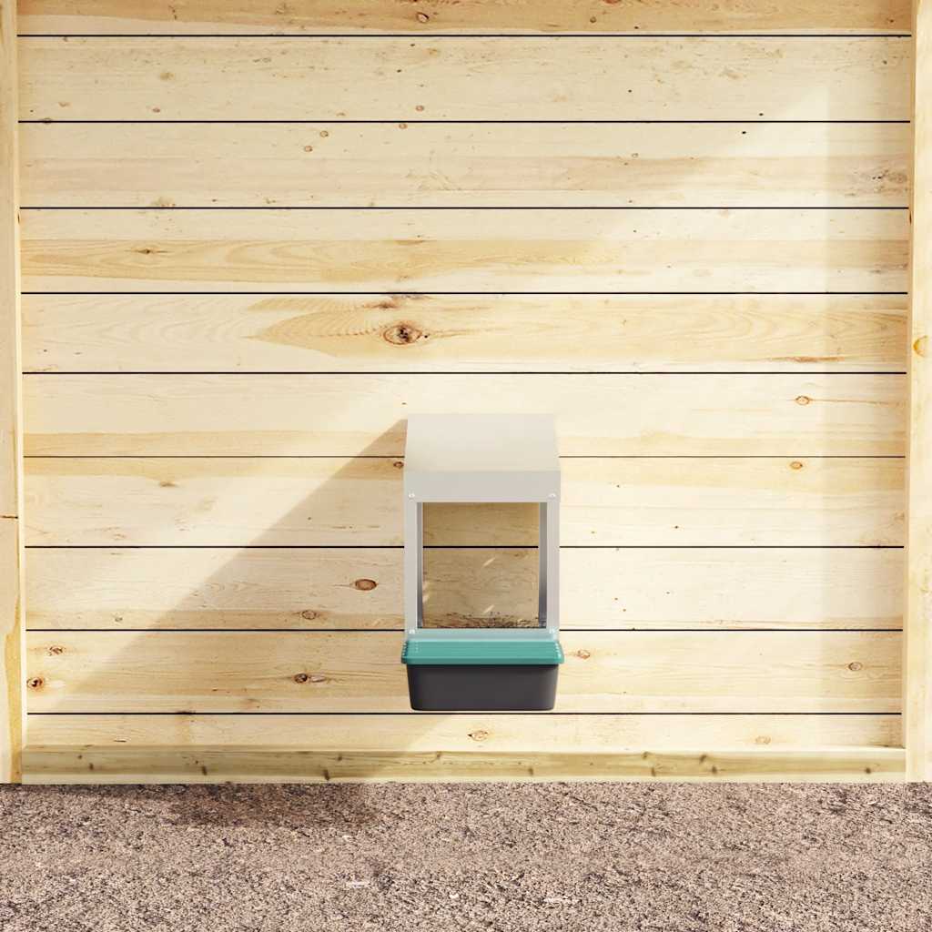 Chicken Nesting Box 1 Compartment Wall-Mounted Galvanised Steel