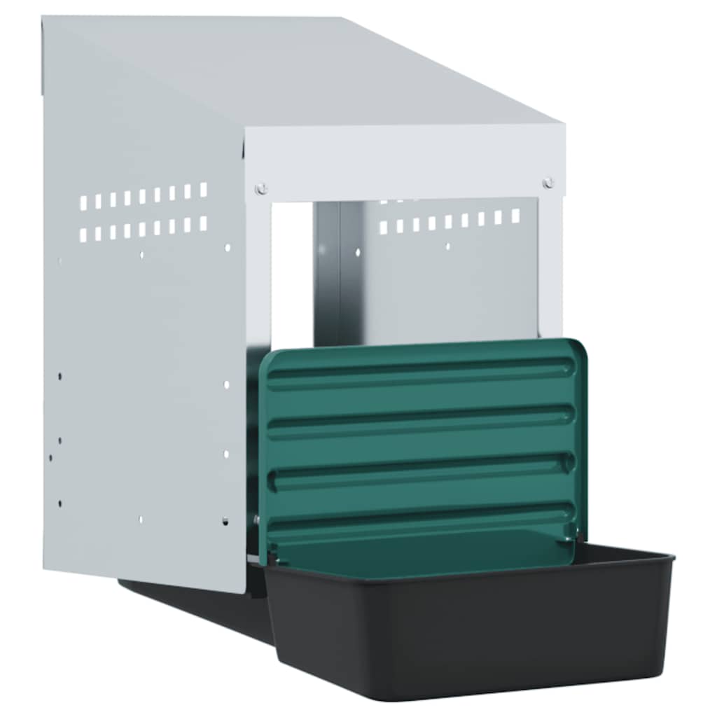 Chicken Nesting Box 1 Compartment Wall-Mounted Galvanised Steel