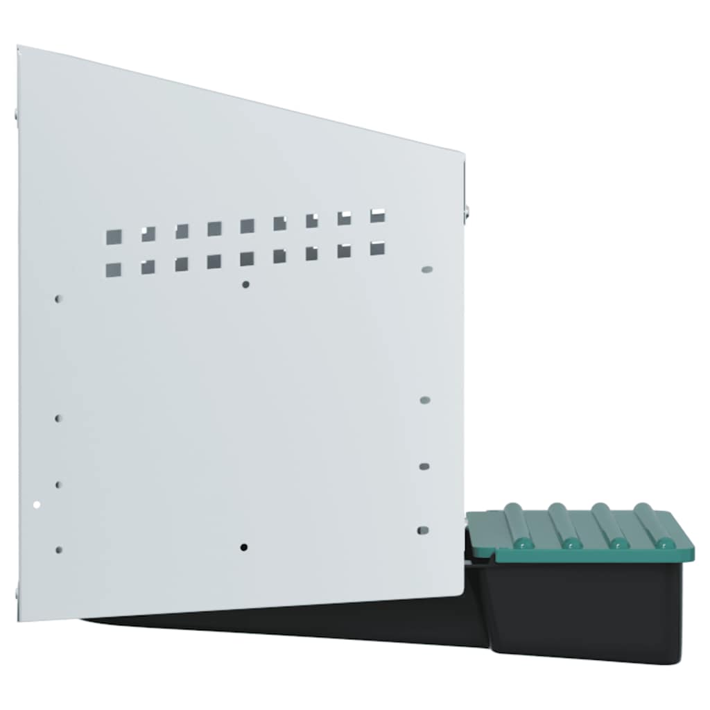 Chicken Nesting Box 1 Compartment Wall-Mounted Galvanised Steel