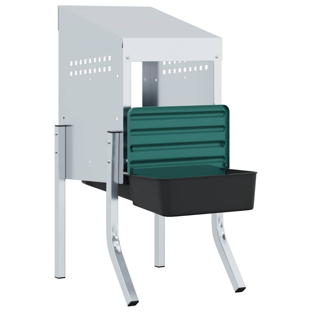 Chicken Nesting Box 1 Compartment with Legs Galvanised Steel