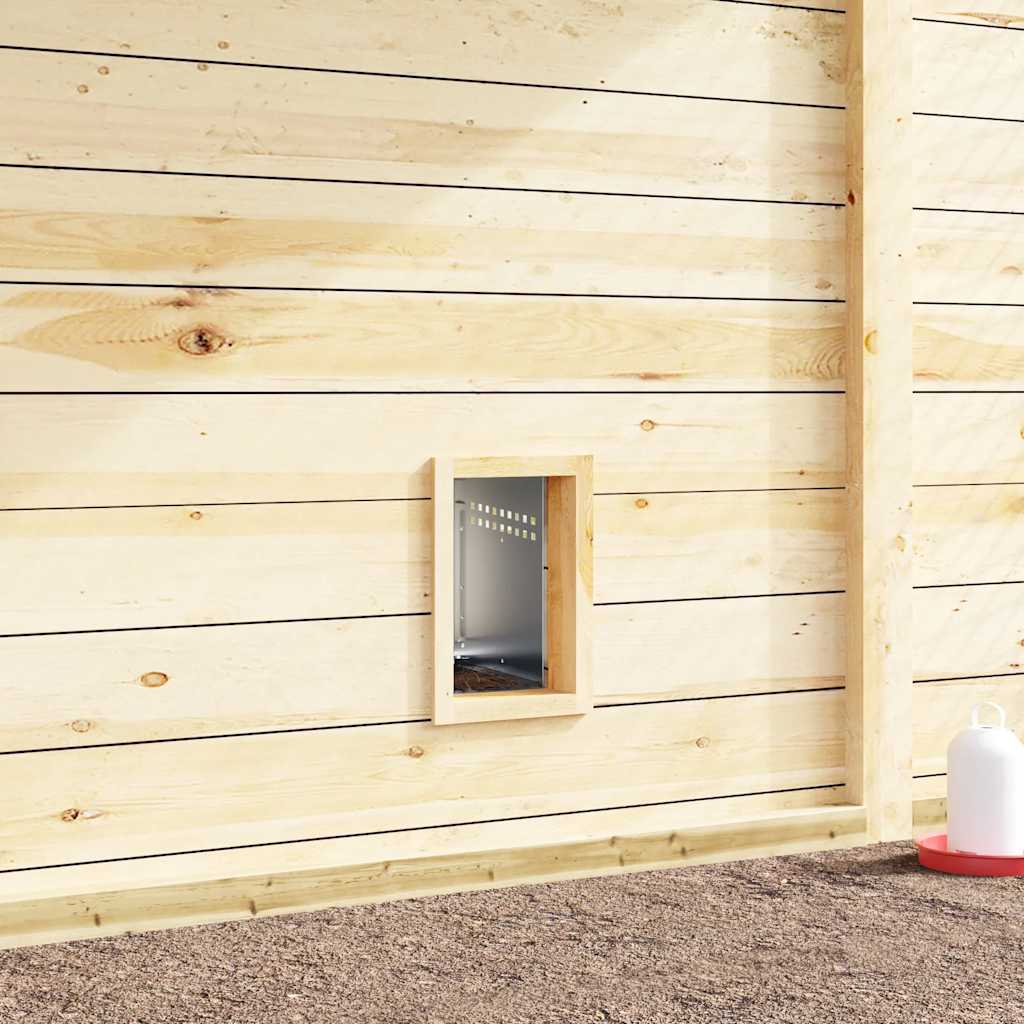 Chicken Nesting Box 1 Compartment Wall-Mounted Galvanised Steel