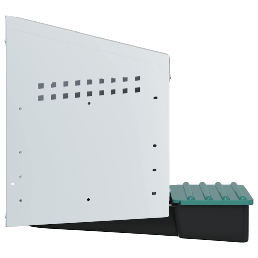 Chicken Nesting Box 1 Compartment Wall-Mounted Galvanised Steel