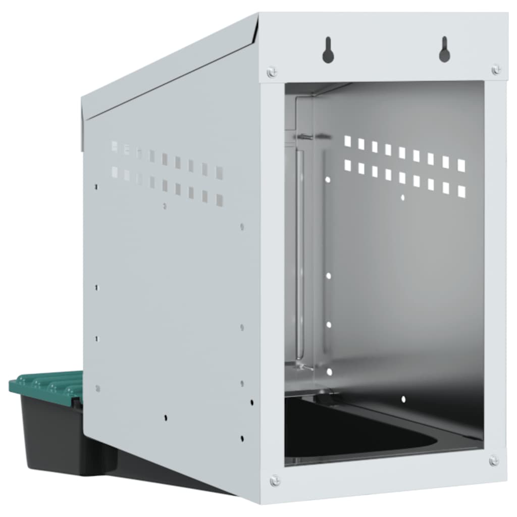 Chicken Nesting Box 1 Compartment Wall-Mounted Galvanised Steel