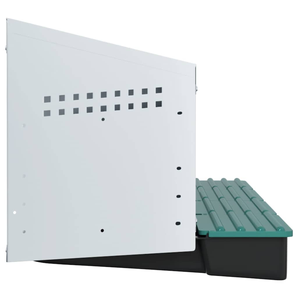 Chicken Nesting Box 4 Compartments Wall-Mounted Galvanised Steel