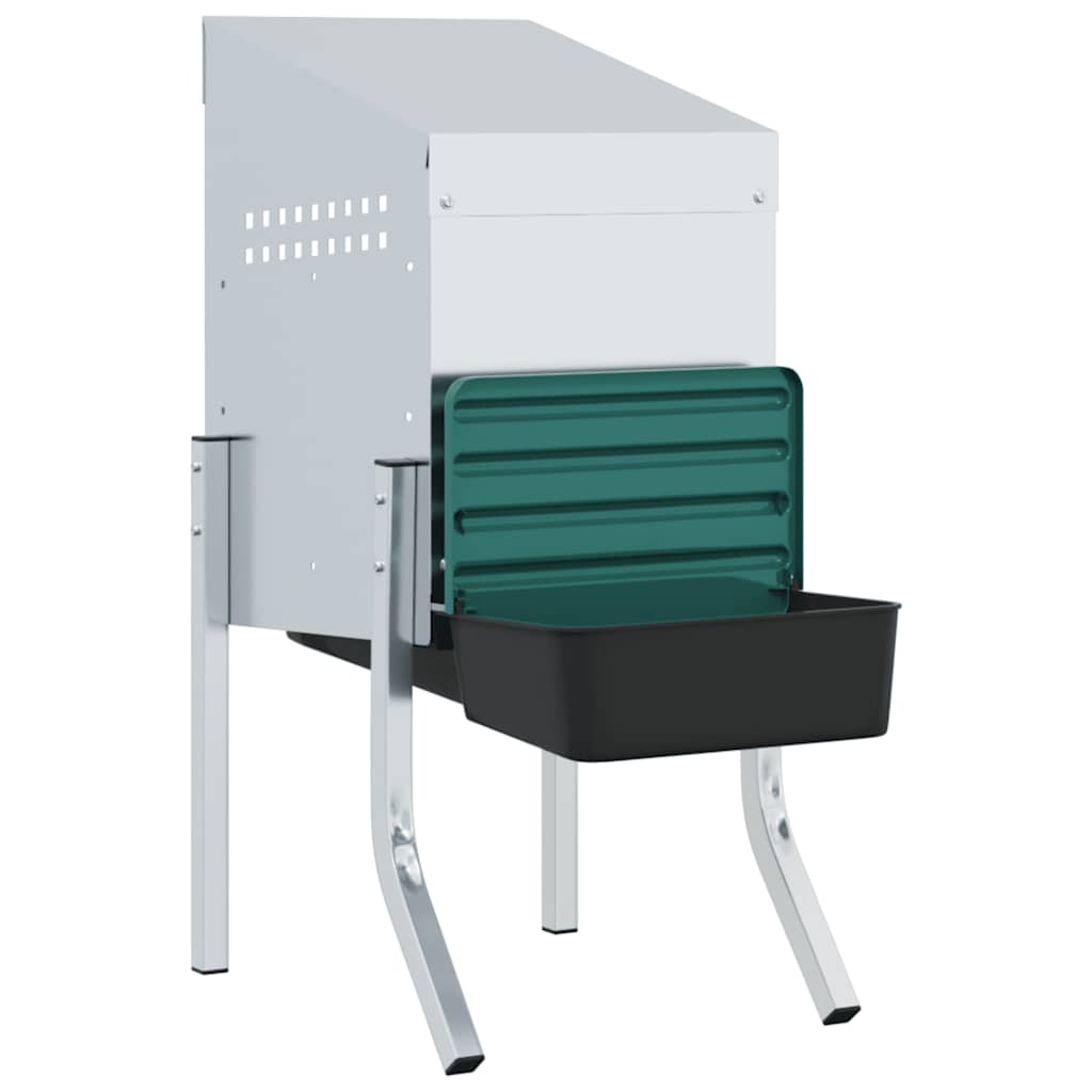 Chicken Nesting Box 1 Compartment with Legs Galvanised Steel