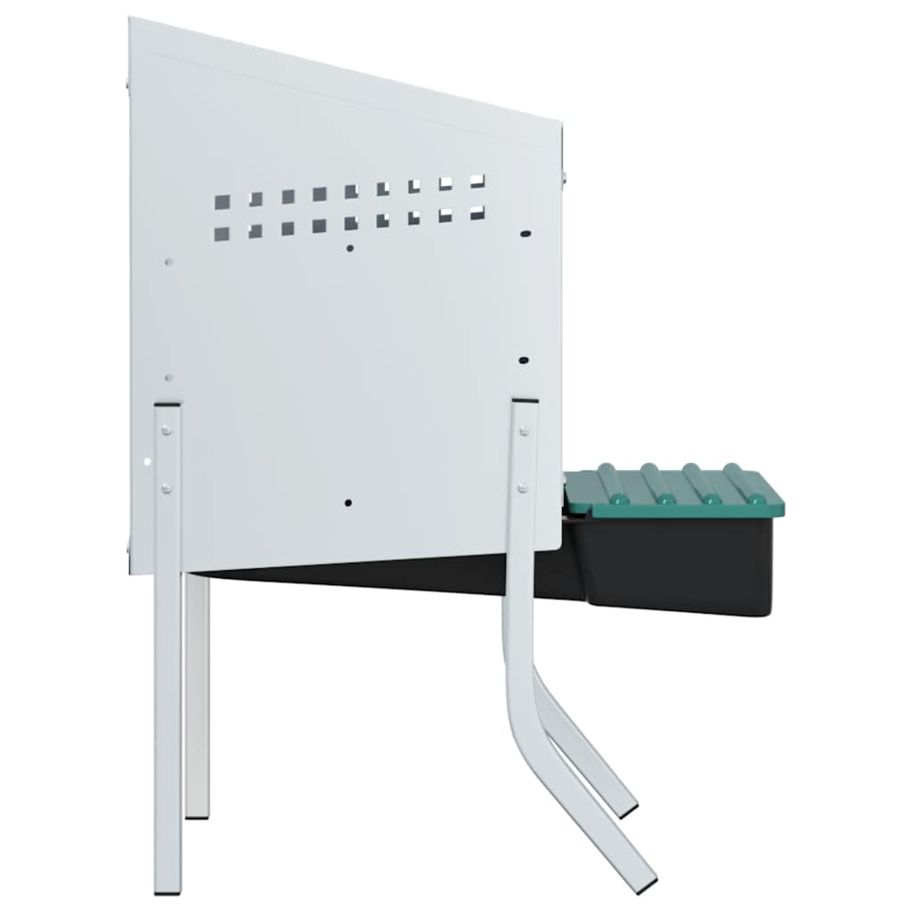 Chicken Nesting Box 1 Compartment with Legs Galvanised Steel