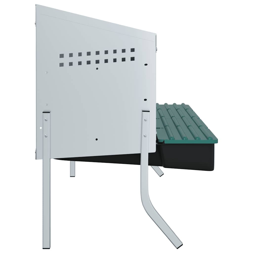 Chicken Nesting Box 4 Compartments with Legs Galvanised Steel