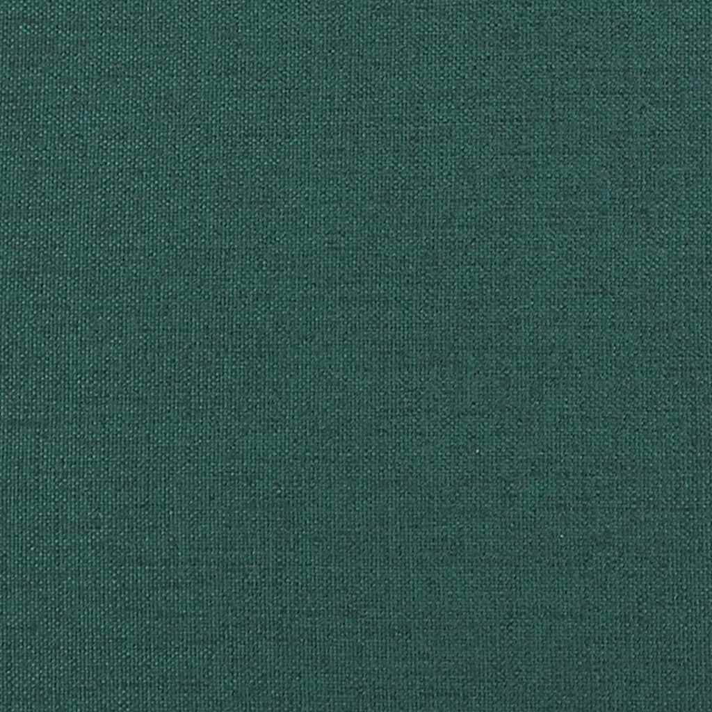 3-Seater Sofa with Cushion Dark green 220 x 78 x 84 cm Fabric