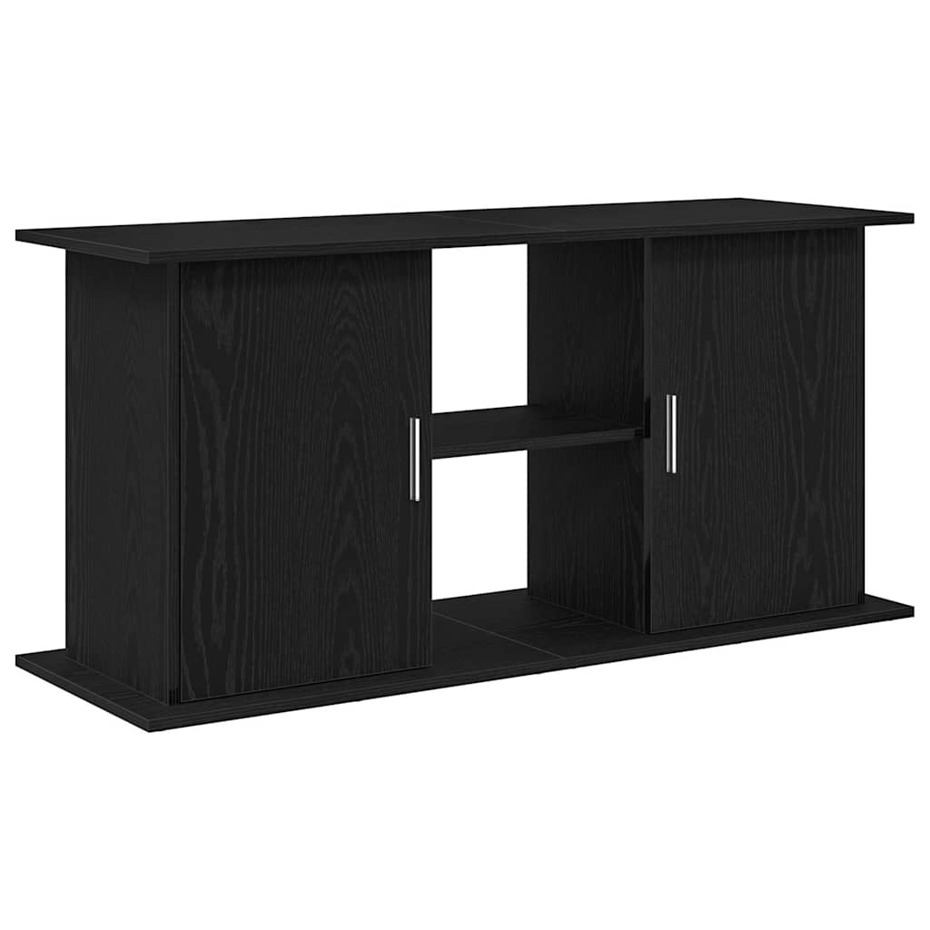 Aquarium Stand Black Oak 121x41x58 cm Engineered Wood