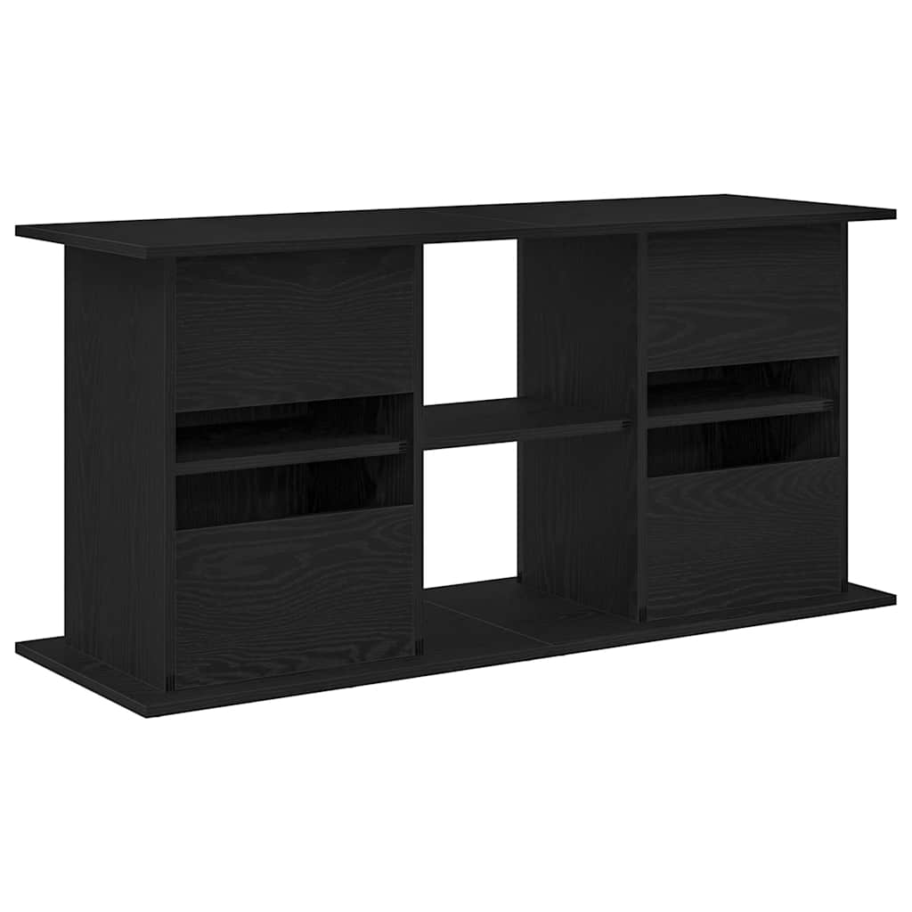 Aquarium Stand Black Oak 121x41x58 cm Engineered Wood