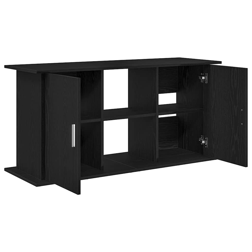 Aquarium Stand Black Oak 121x41x58 cm Engineered Wood