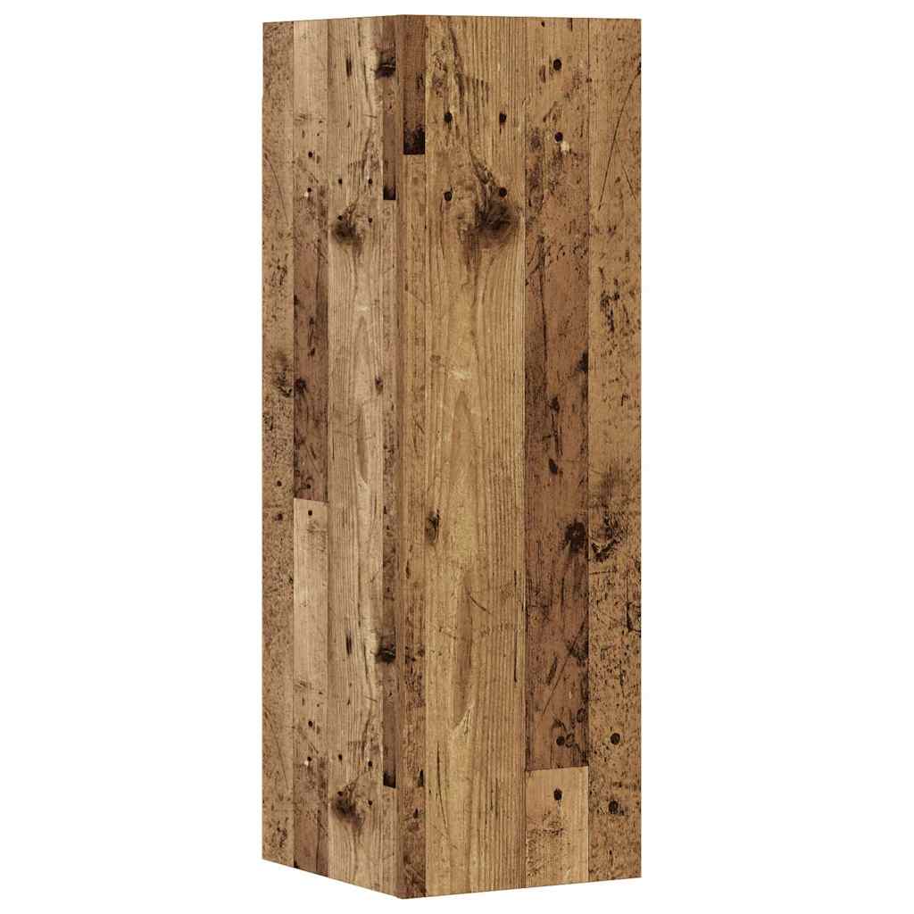 5 Piece TV Cabinet Set Wall-mounted Old Wood Engineered Wood