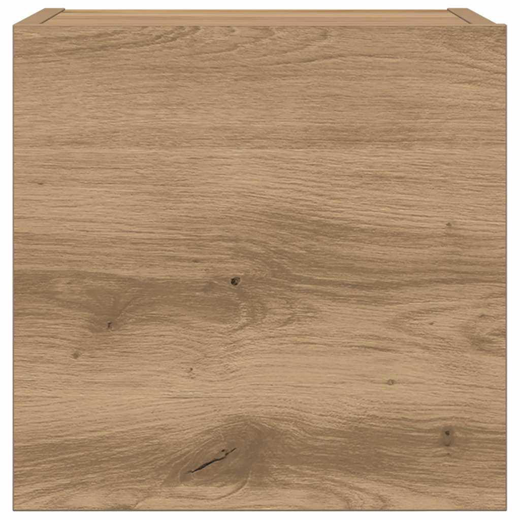7 Piece TV Cabinet Set Wall-mounted Artisan Oak Engineered Wood