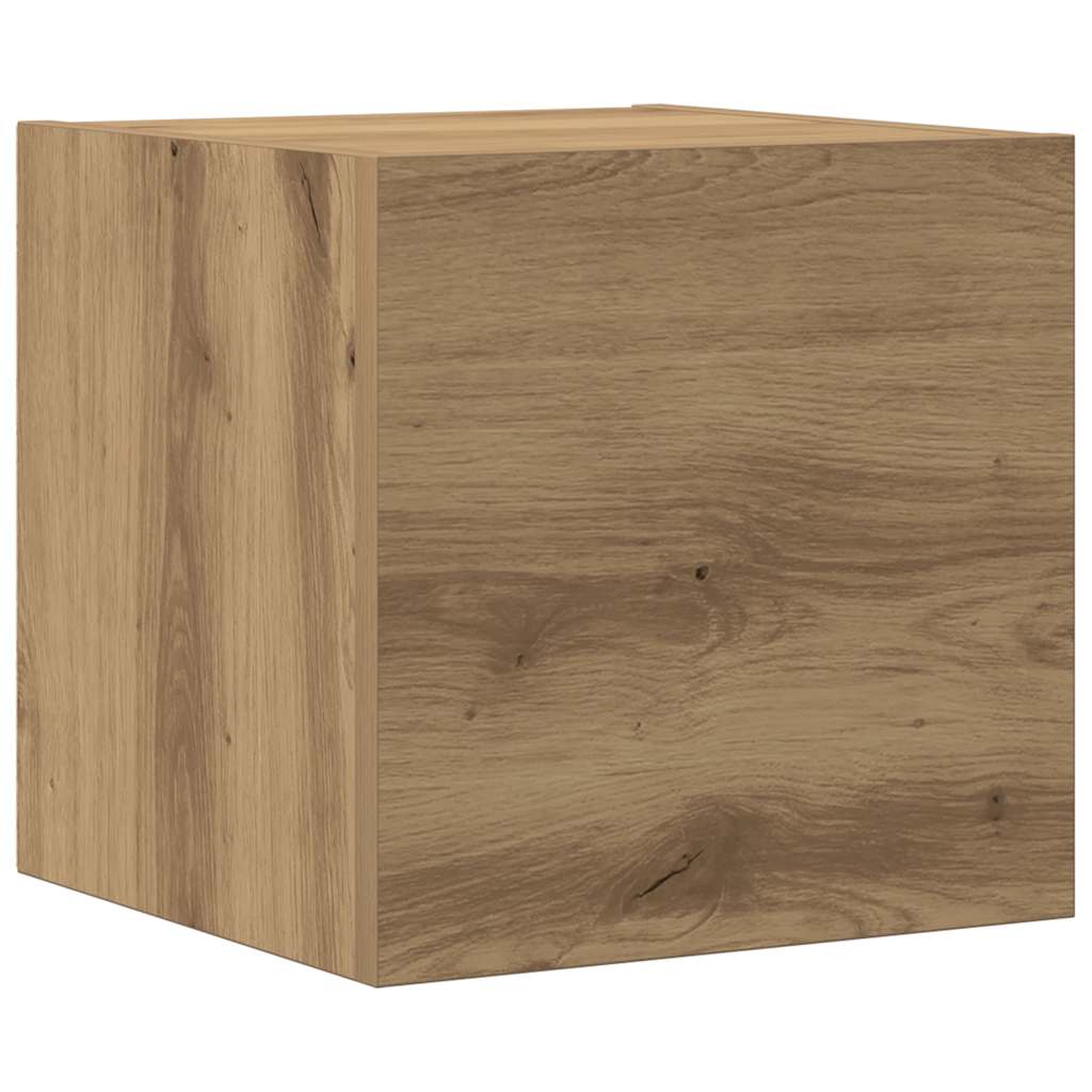 5 Piece TV Cabinet Set Wall-mounted Artisan Oak Engineered Wood