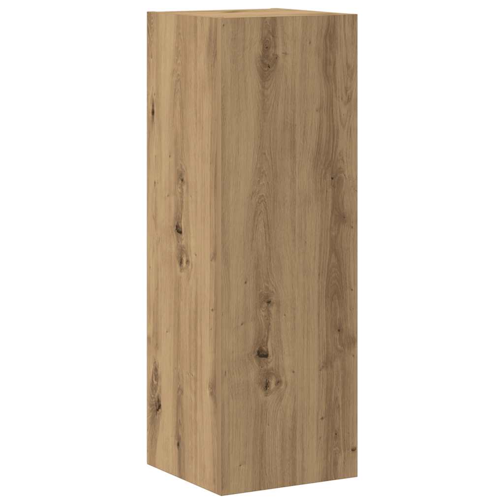 5 Piece TV Cabinet Set Wall-mounted Artisan Oak Engineered Wood
