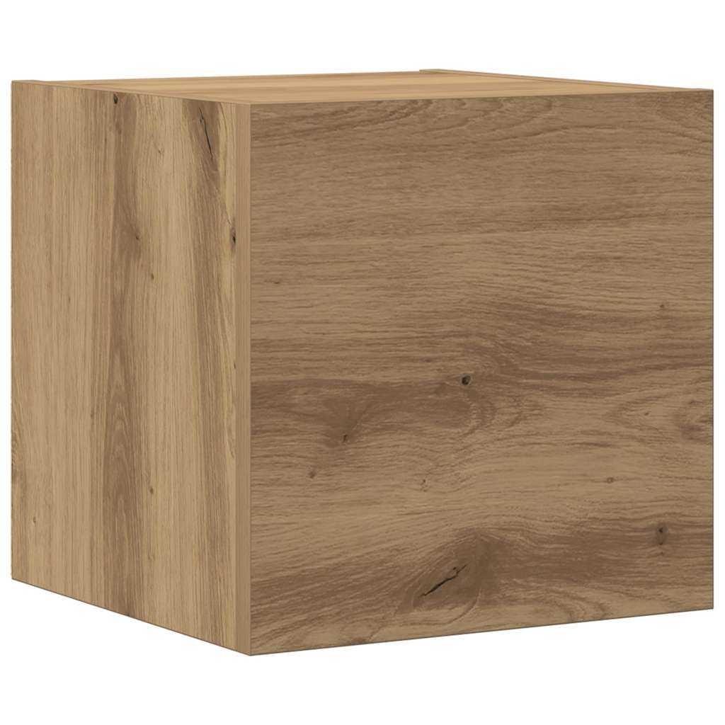 5 Piece TV Cabinet Set Wall-mounted Artisan Oak Engineered Wood
