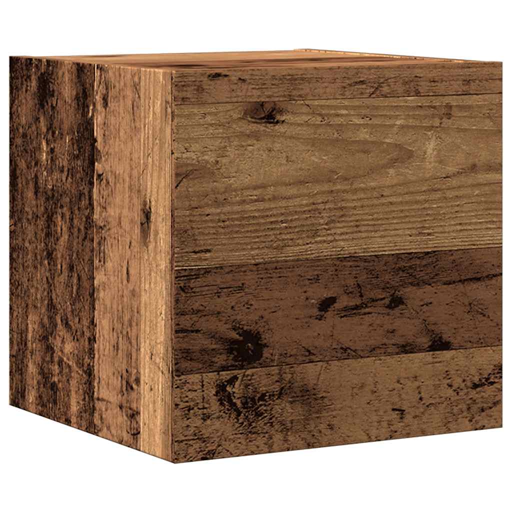 5 Piece TV Cabinet Set Wall-mounted Old Wood Engineered Wood