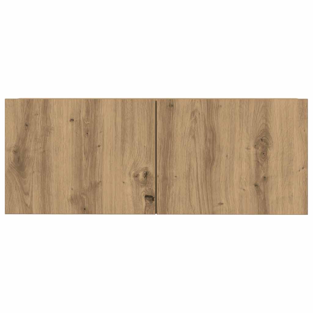 7 Piece TV Cabinet Set Wall-mounted Artisan Oak Engineered Wood