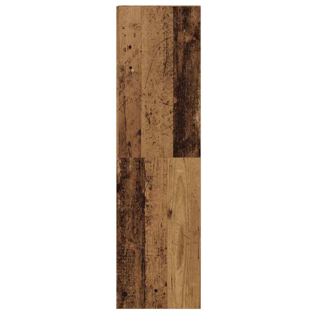 4 Piece TV Cabinet Set Wall-mounted Old Wood Engineered Wood