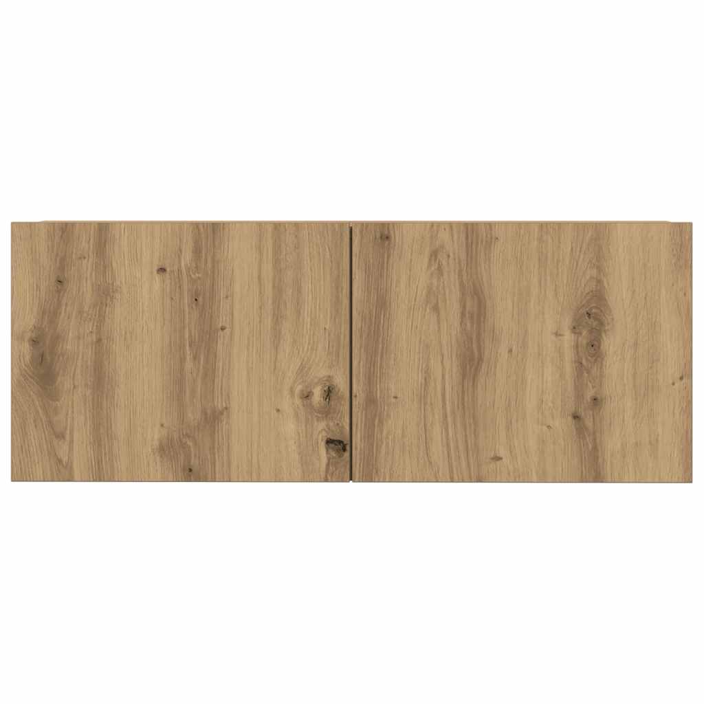4 Piece TV Cabinet Set Wall-mounted Artisan Oak Engineered Wood