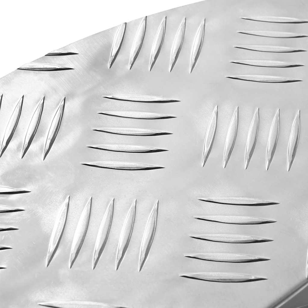 Checker Plates 5 pcs Silver 60 x 18 cm Aluminium