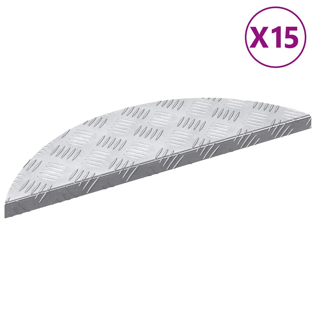 Checker Plates 5 pcs Silver 60 x 18 cm Aluminium
