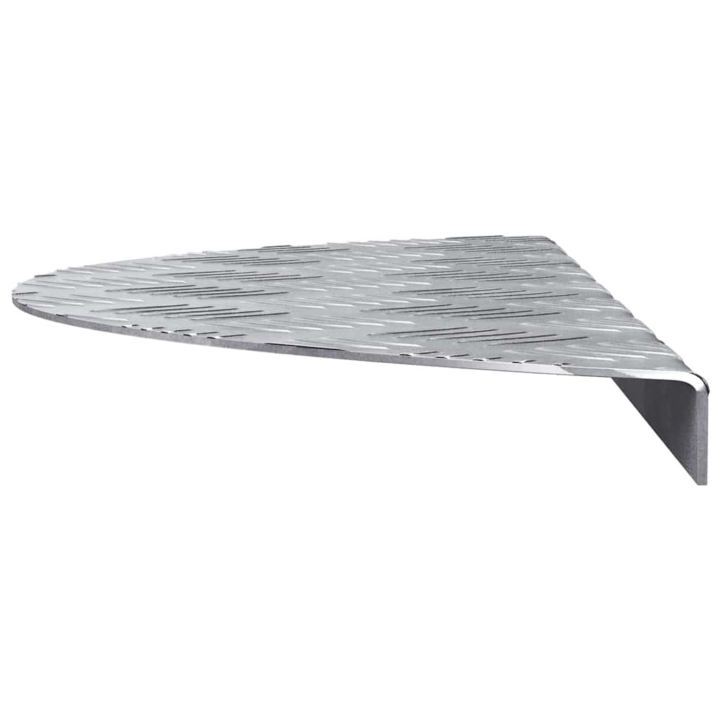Checker Plates 5 pcs Silver 60 x 18 cm Aluminium