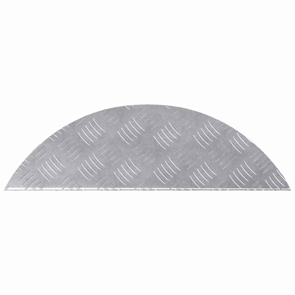 Checker Plates 5 pcs Silver 60 x 18 cm Aluminium