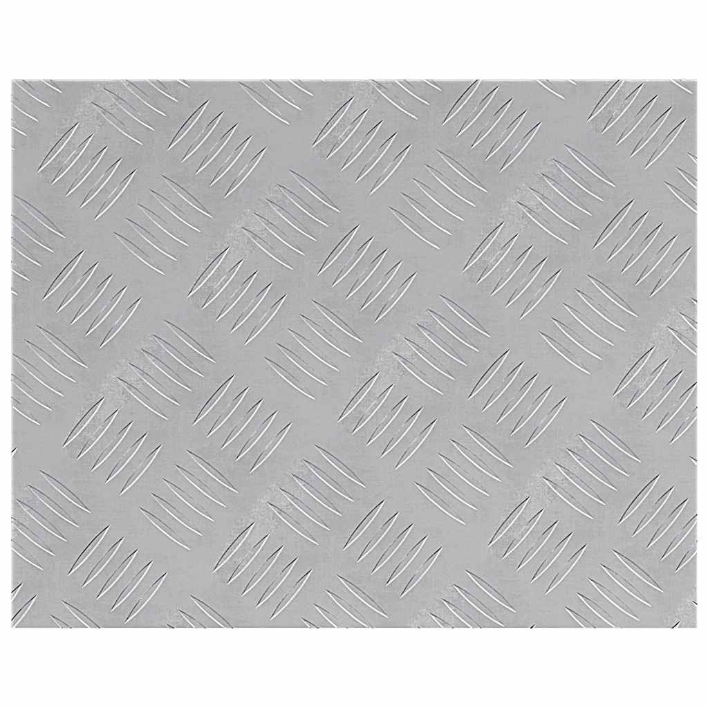 Checker Plates 2 pcs Silver 50 x 40 cm Aluminium