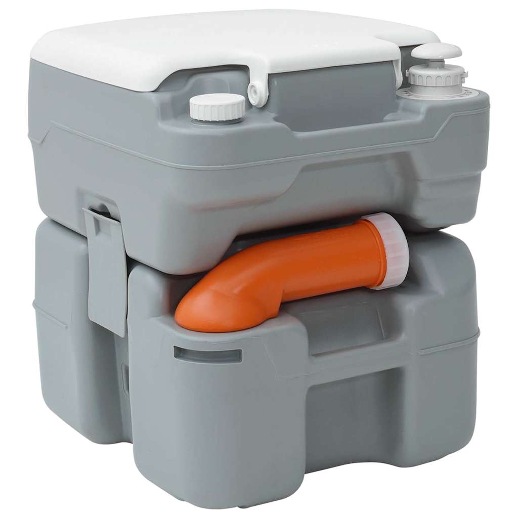 Camping Toilet Grey 41.5 x 36.5 x 42 cm Plastic