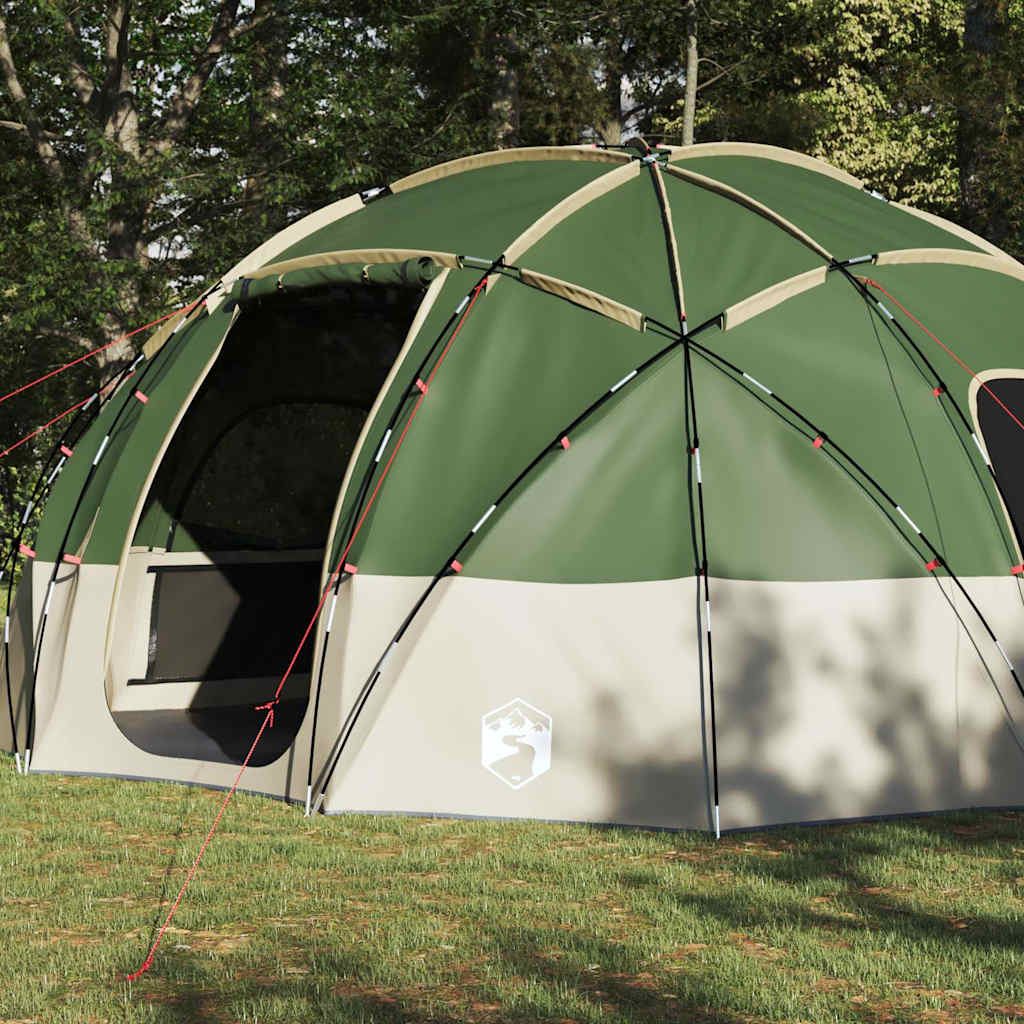 Camping Tent with Roof Green 475 x 475 x 235 cm Polyester