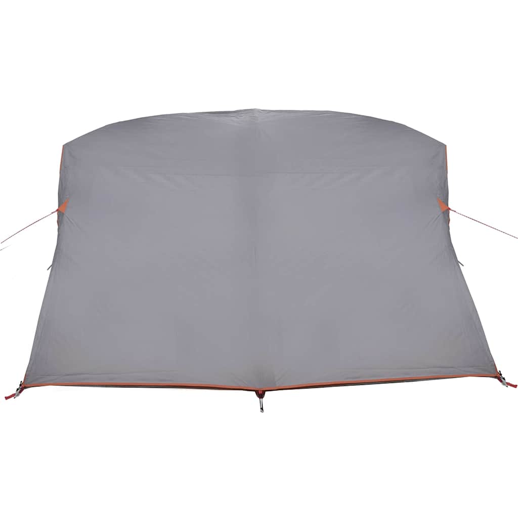 Camping Tent Grey and orange 275 x 230 x 140 cm Polyester