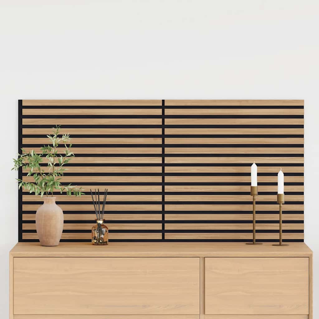 Acoustic Wall Panels 2 pcs Slatted 60.5x60 cm Oak Veneer