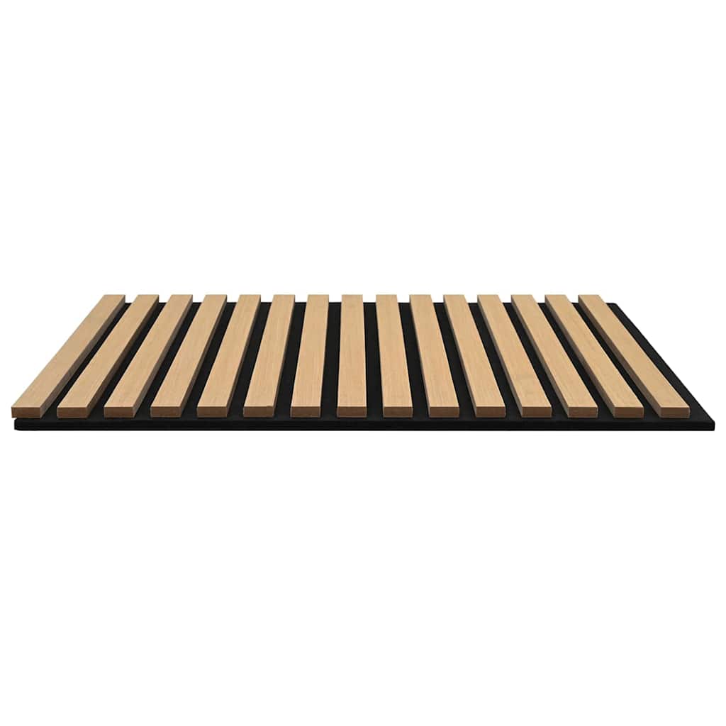 Acoustic Wall Panels 2 pcs Slatted 60.5x60 cm Oak Veneer