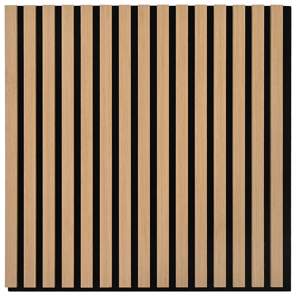 Acoustic Wall Panels 2 pcs Slatted 60.5x60 cm Oak Veneer