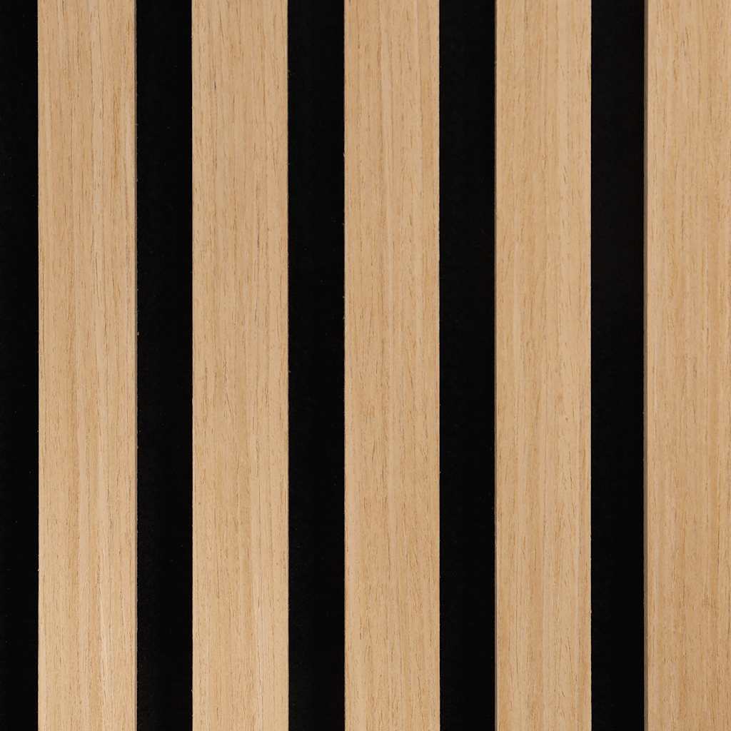 Acoustic Wall Panels 2 pcs Slatted 60.5x60 cm Oak Veneer
