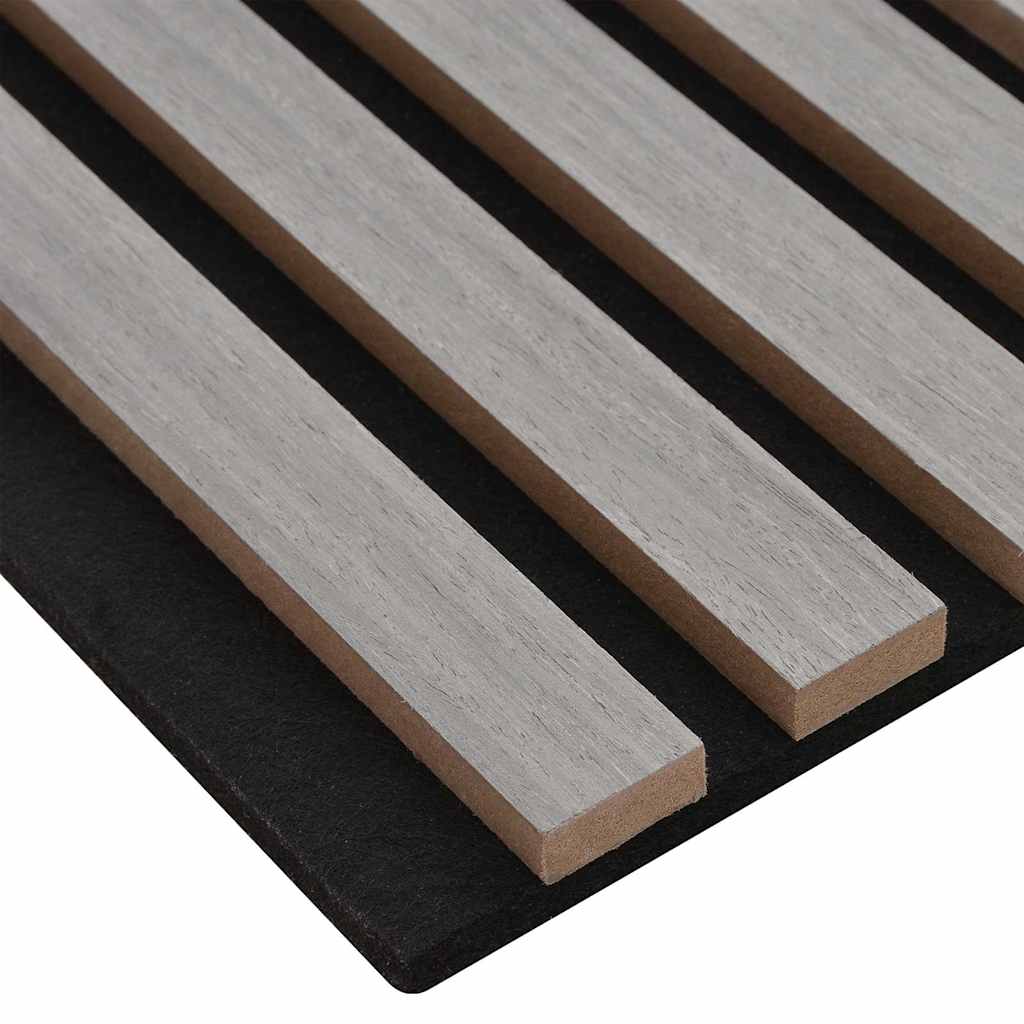 Acoustic Wall Panels 2 pcs Slatted 60.5x60 cm Oak Veneer