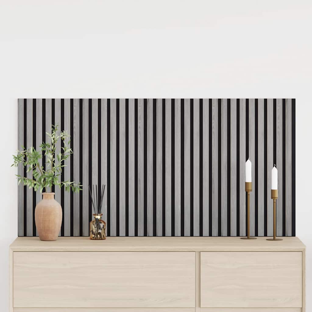 Acoustic Wall Panels 2 pcs Slatted 60.5x60 cm Oak Veneer