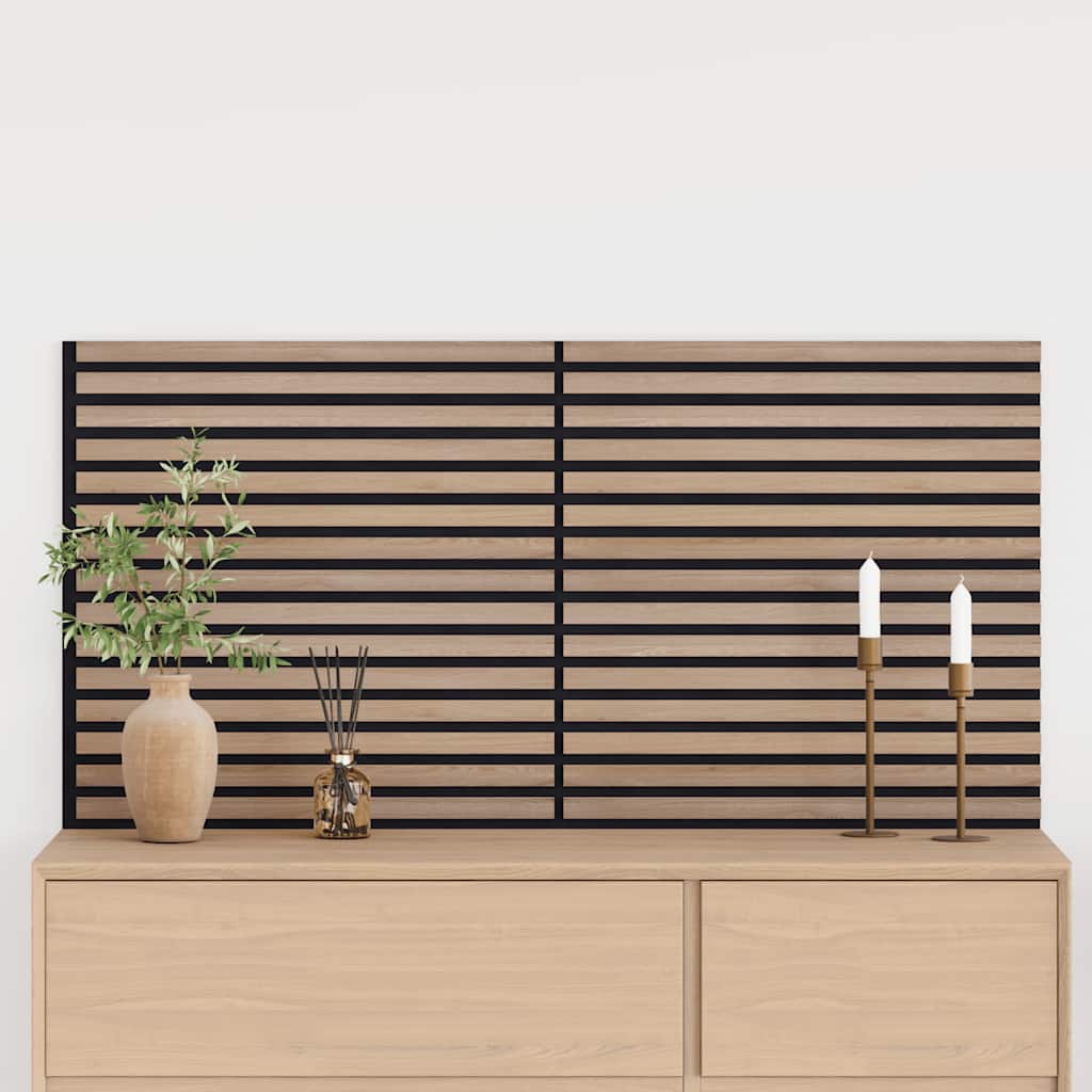 Acoustic Wall Panels 2 pcs Slatted 60.5x60 cm Oak Veneer