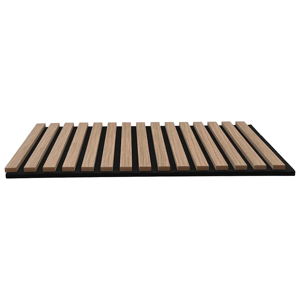 Acoustic Wall Panels 2 pcs Slatted 60.5x60 cm Oak Veneer